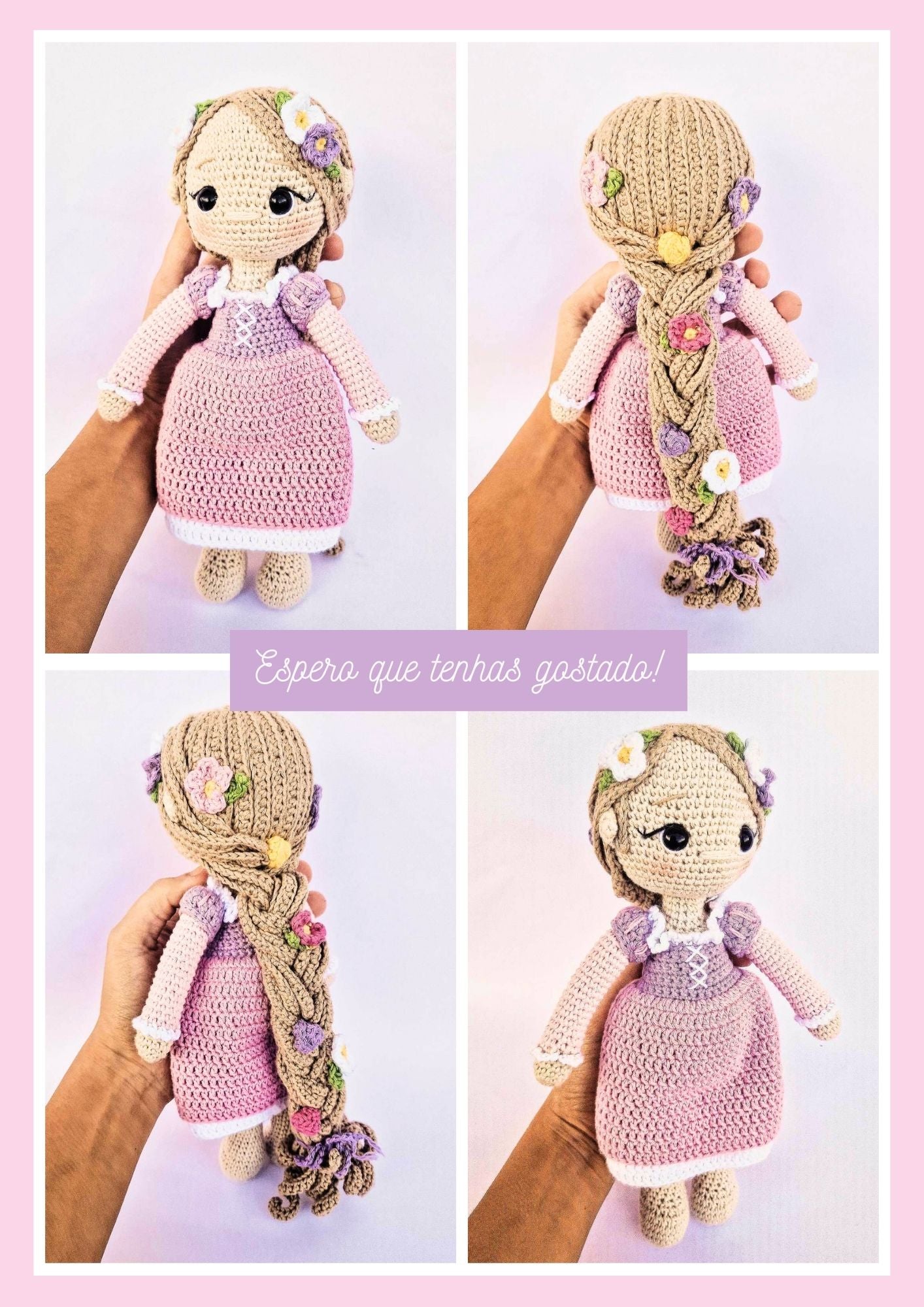 Receita da Rapunzel (amigurumi)