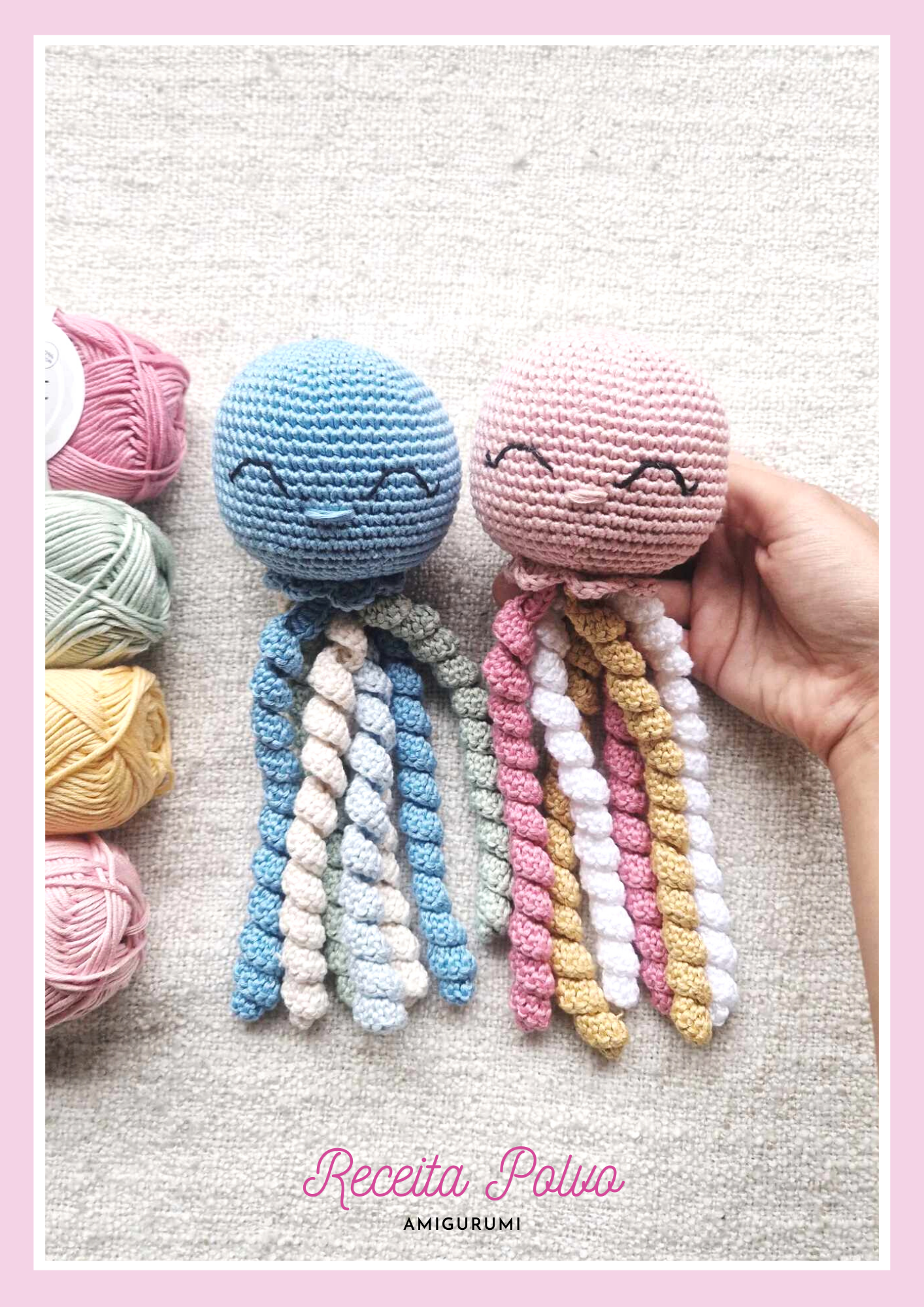 Livro fisico A5 + E-BOOK de 25 receitas de amigurumi