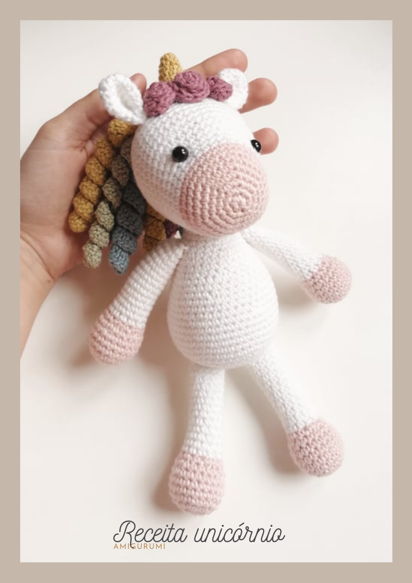 Livro fisico A5 + E-BOOK de 25 receitas de amigurumi