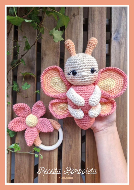 Receita da Borboleta (amigurumi)