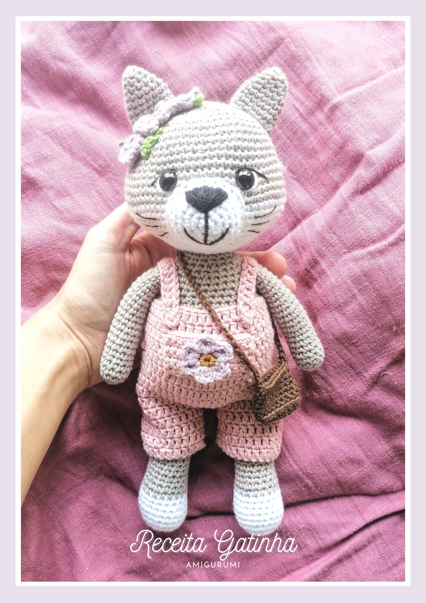 Receita da gatinha  (amigurumi)