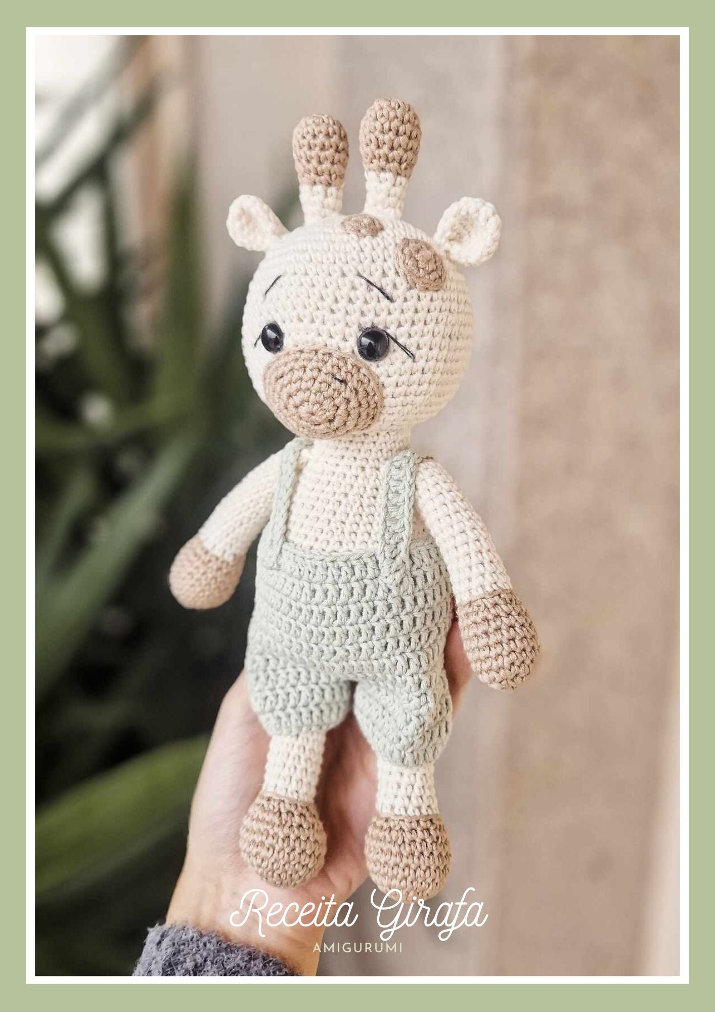 Receita da girafa Milo (amigurumi)