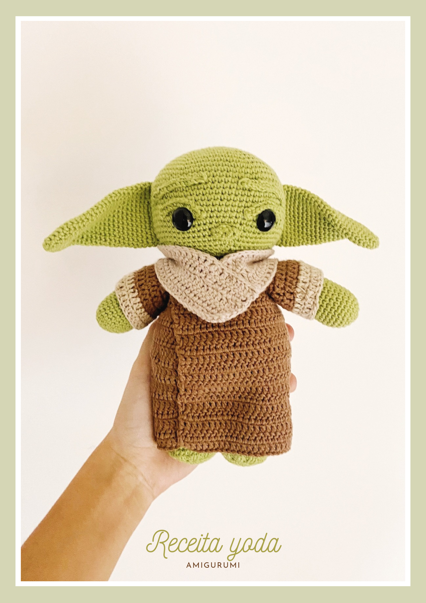 Receita do yoda (amigurumi):