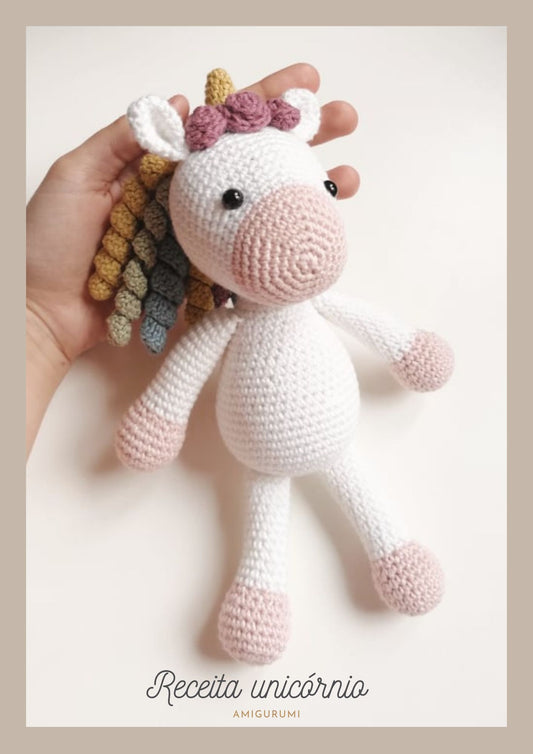 Receita do unicórnio (amigurumi)